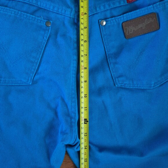 Vintage 100% Cotton Turquoise Wrangler Jeans - Picture 15 of 15